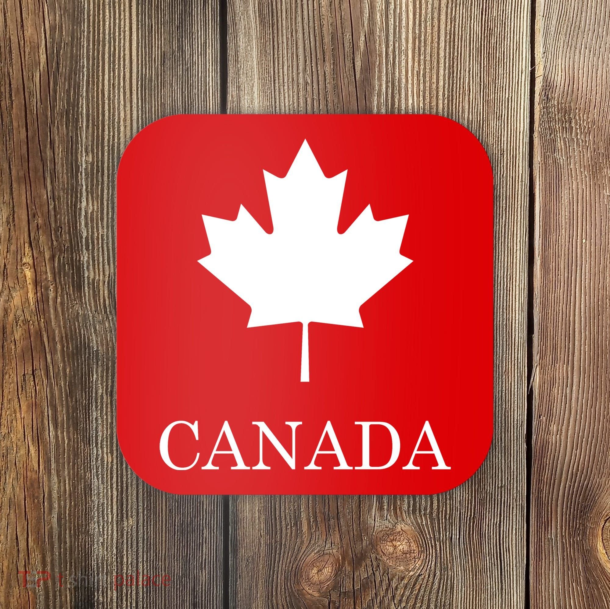 Canada Maple Leaf Canadian Flag Coaster