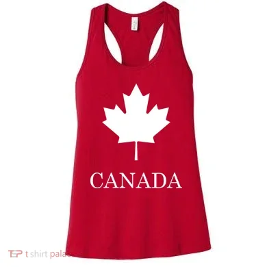 Canada Maple Leaf Canadian Flag Women's Tank Top