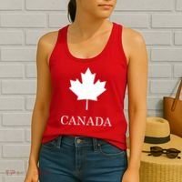 Canada Maple Leaf Canadian Flag Women's Tank Top thumb 2