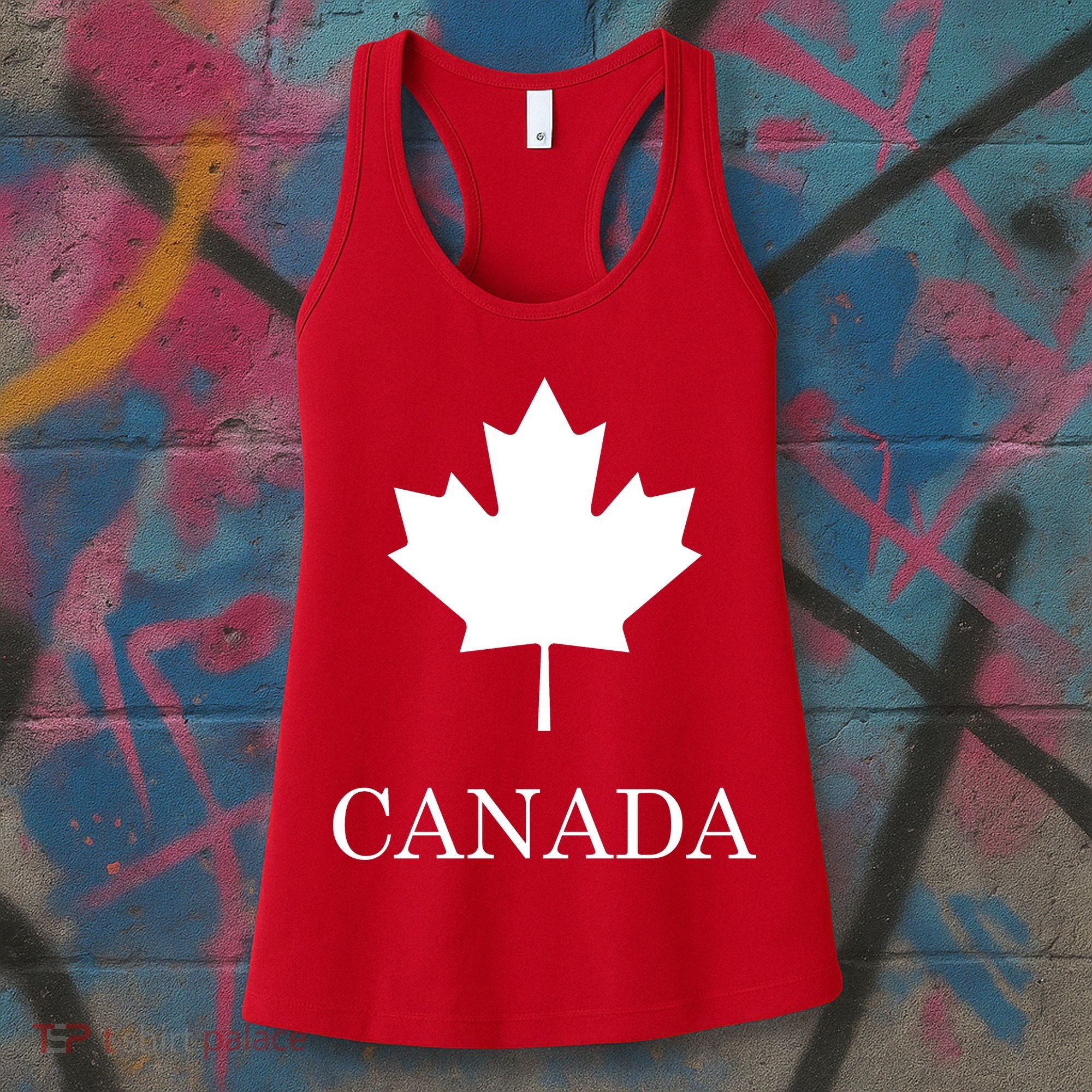 Canada Maple Leaf Canadian Flag Women's Tank Top