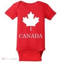 Canada Maple Leaf Canadian Flag Baby Bodysuit thumb 0