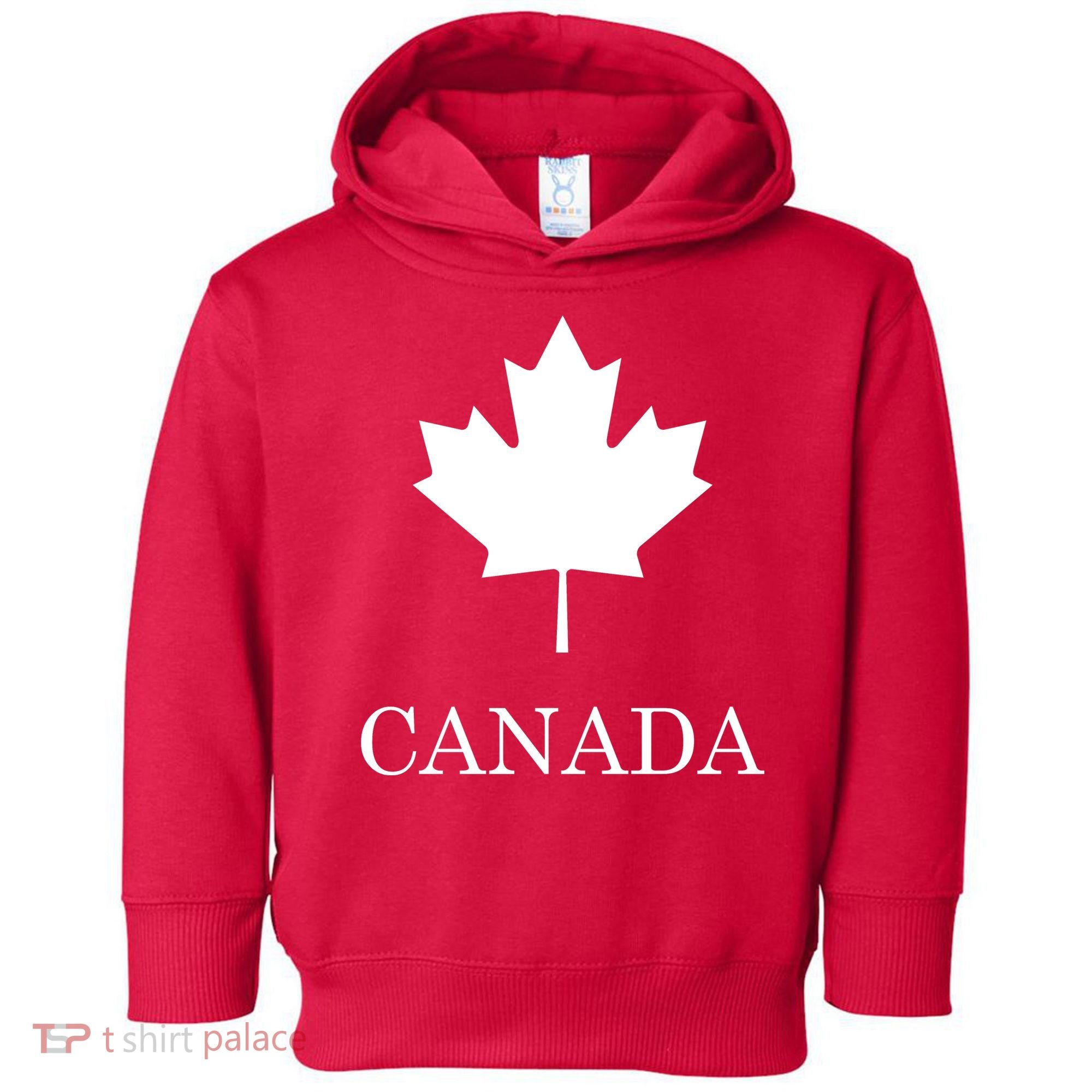 Canada Maple Leaf Canadian Flag Toddler Hoodie