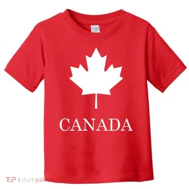 Canada Maple Leaf Canadian Flag Toddler T-Shirt