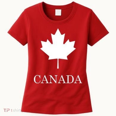Canada Maple Leaf Canadian Flag Women's T-Shirt