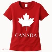 Canada Maple Leaf Canadian Flag Women's T-Shirt thumb 0