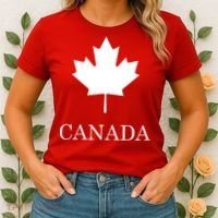Canada Maple Leaf Canadian Flag Women's T-Shirt thumb 2
