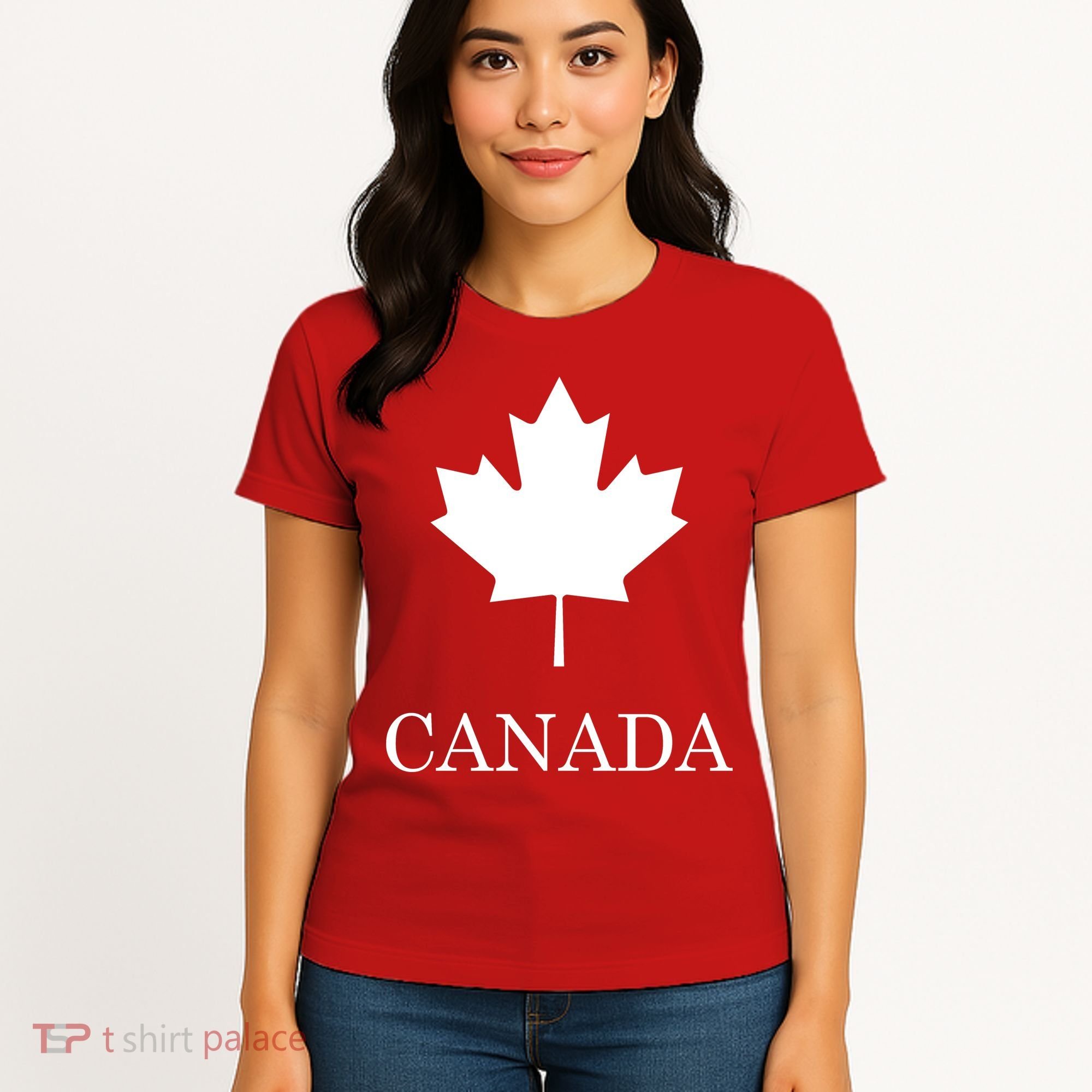 Canada Maple Leaf Canadian Flag Women's T-Shirt