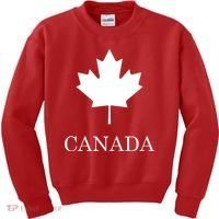 Canada Maple Leaf Canadian Flag Kids Sweatshirt thumb 0