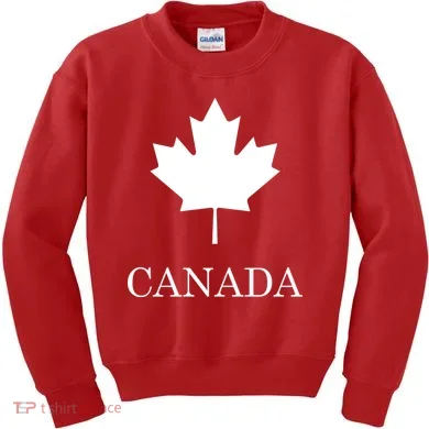 Canada Maple Leaf Canadian Flag Kids Sweatshirt