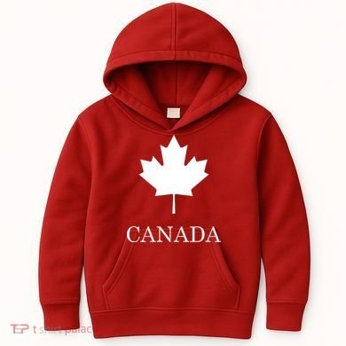 Canada Maple Leaf Canadian Flag Kids Hoodie