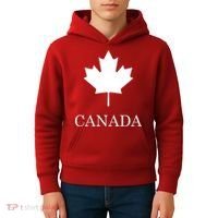 Canada Maple Leaf Canadian Flag Kids Hoodie thumb 4