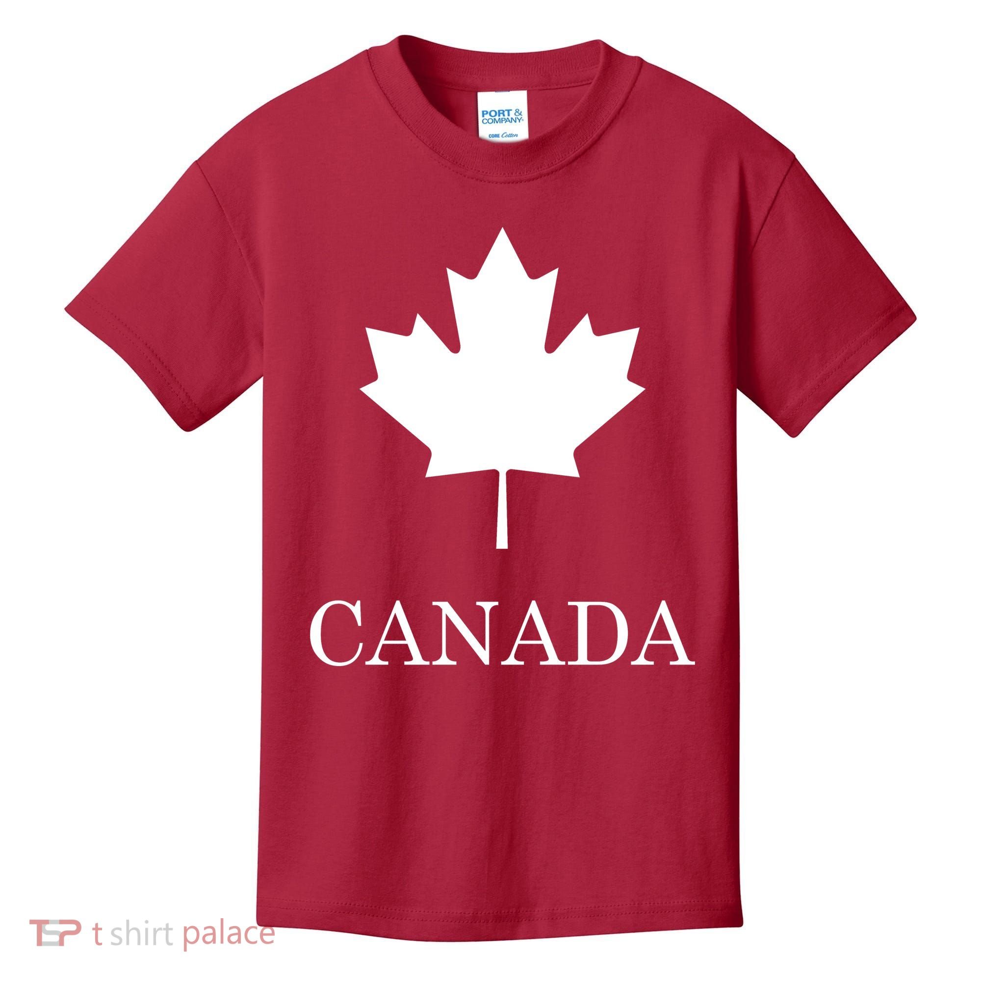 Canada Maple Leaf Canadian Flag Kids T-Shirt