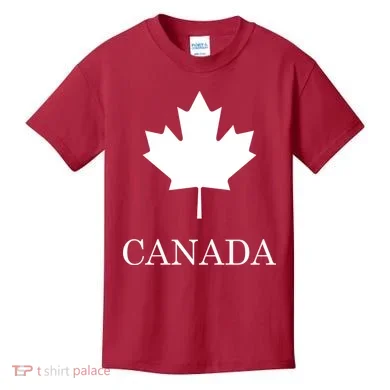 Canada Maple Leaf Canadian Flag Kids T-Shirt