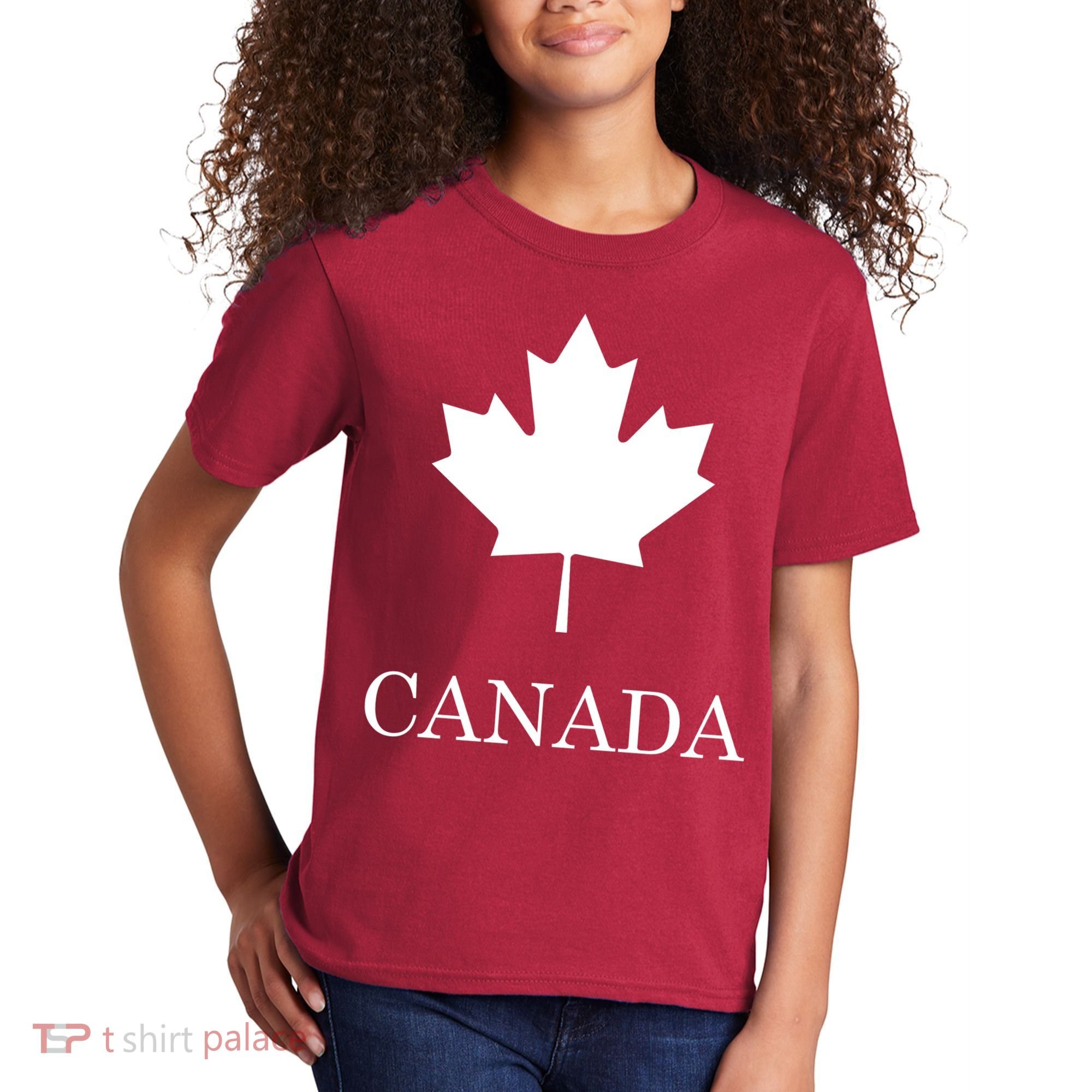 Canada Maple Leaf Canadian Flag Kids T-Shirt
