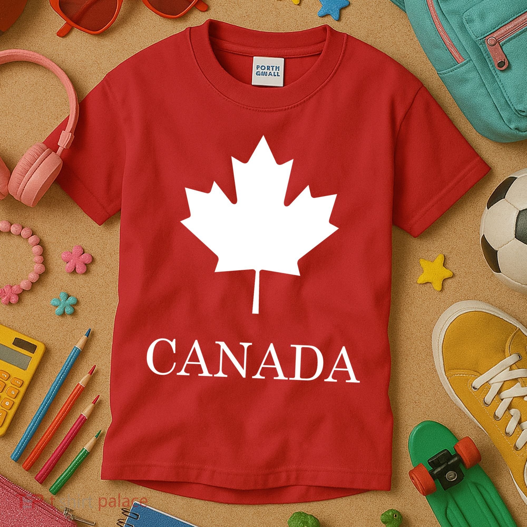 Canada Maple Leaf Canadian Flag Kids T-Shirt