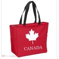 Canada Maple Leaf Canadian Flag Tote Bag thumb 2