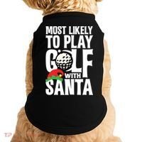 Christmas Most Likely To Play Golf With Santa Golfer Xmas Gift Doggie Tank thumb 0