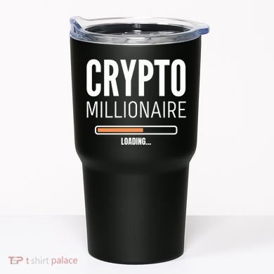 Crypto Millionaire Loading Funny Crypto Currency Tumbler