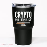 Crypto Millionaire Loading Funny Crypto Currency Tumbler thumb 0