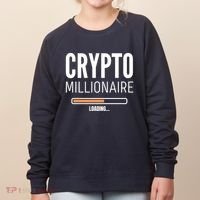 Crypto Millionaire Loading Funny Crypto Currency Women's Sweatshirt thumb 0