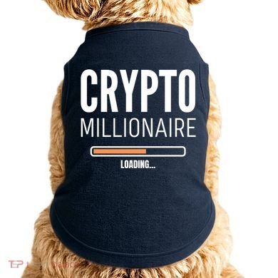 Crypto Millionaire Loading Funny Crypto Currency Doggie Tank
