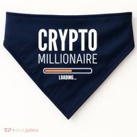 Crypto Millionaire Loading Funny Crypto Currency USA-Made Doggie Bandana thumb 0