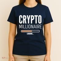 Crypto Millionaire Loading Funny Crypto Currency T-Shirt thumb 4