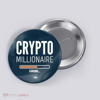 Crypto Millionaire Loading Funny Crypto Currency Button