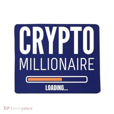 Crypto Millionaire Loading Funny Crypto Currency Mousepad
