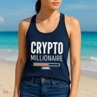 Crypto Millionaire Loading Funny Crypto Currency Women's Tank Top thumb 2