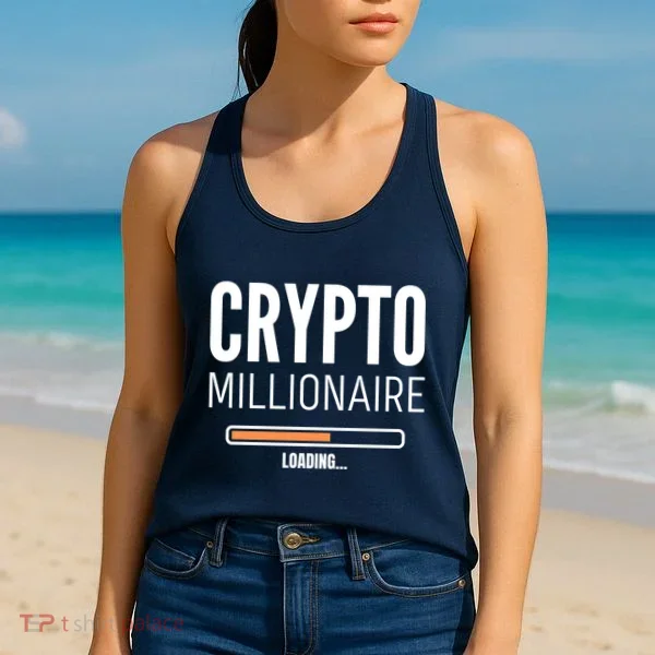 Crypto Millionaire Loading Funny Crypto Currency Women's Tank Top