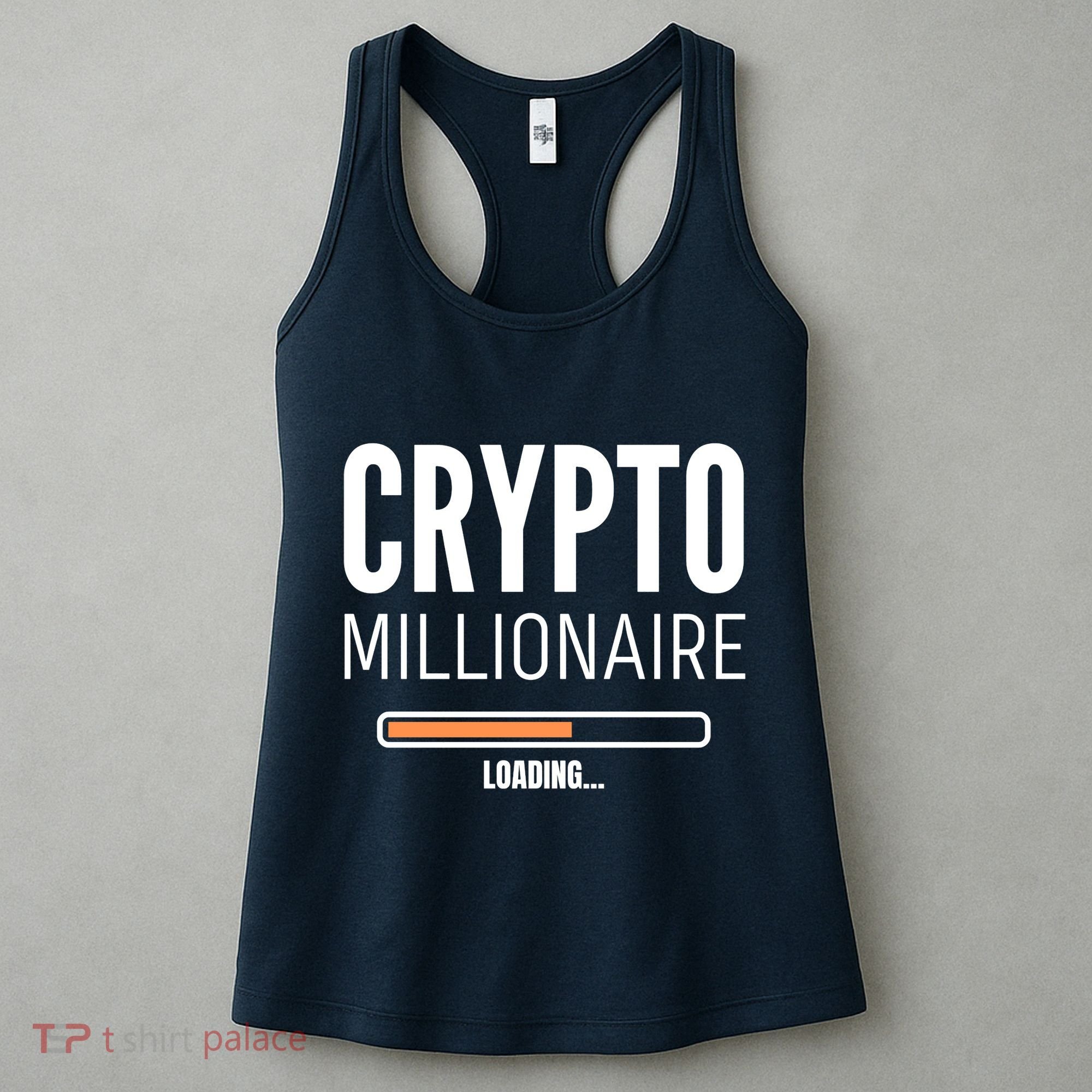 Crypto Millionaire Loading Funny Crypto Currency Women's Tank Top