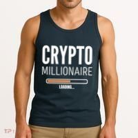 Crypto Millionaire Loading Funny Crypto Currency Tank Top thumb 3