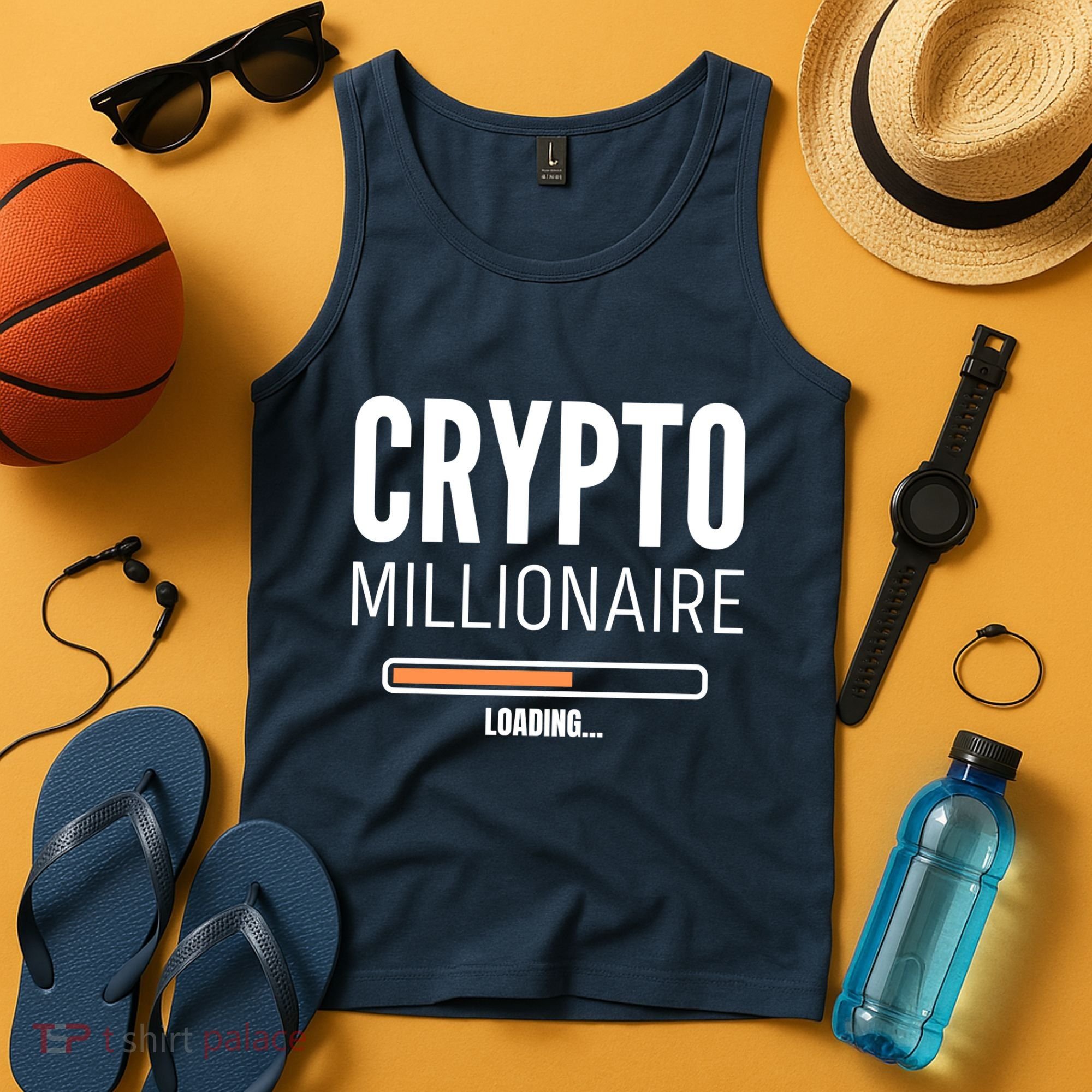Crypto Millionaire Loading Funny Crypto Currency Tank Top