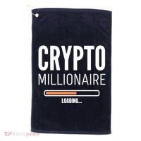 Crypto Millionaire Loading Funny Crypto Currency Golf Towel thumb 0