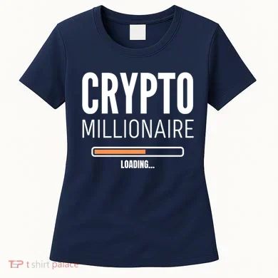 Crypto Millionaire Loading Funny Crypto Currency Women's T-Shirt