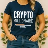 Crypto Millionaire Loading Funny Crypto Currency Women's T-Shirt thumb 2
