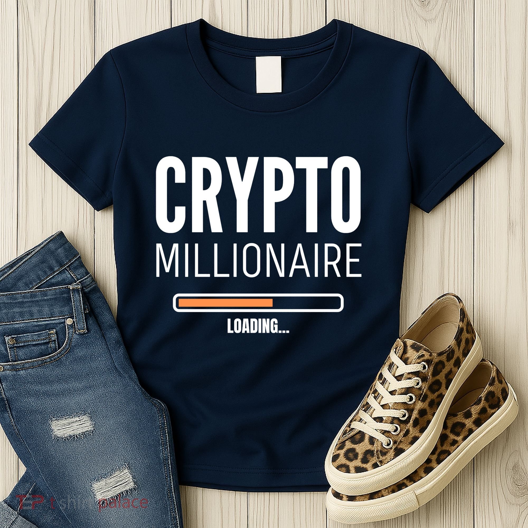 Crypto Millionaire Loading Funny Crypto Currency Women's T-Shirt