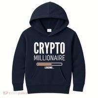 Crypto Millionaire Loading Funny Crypto Currency Kids Hoodie thumb 0