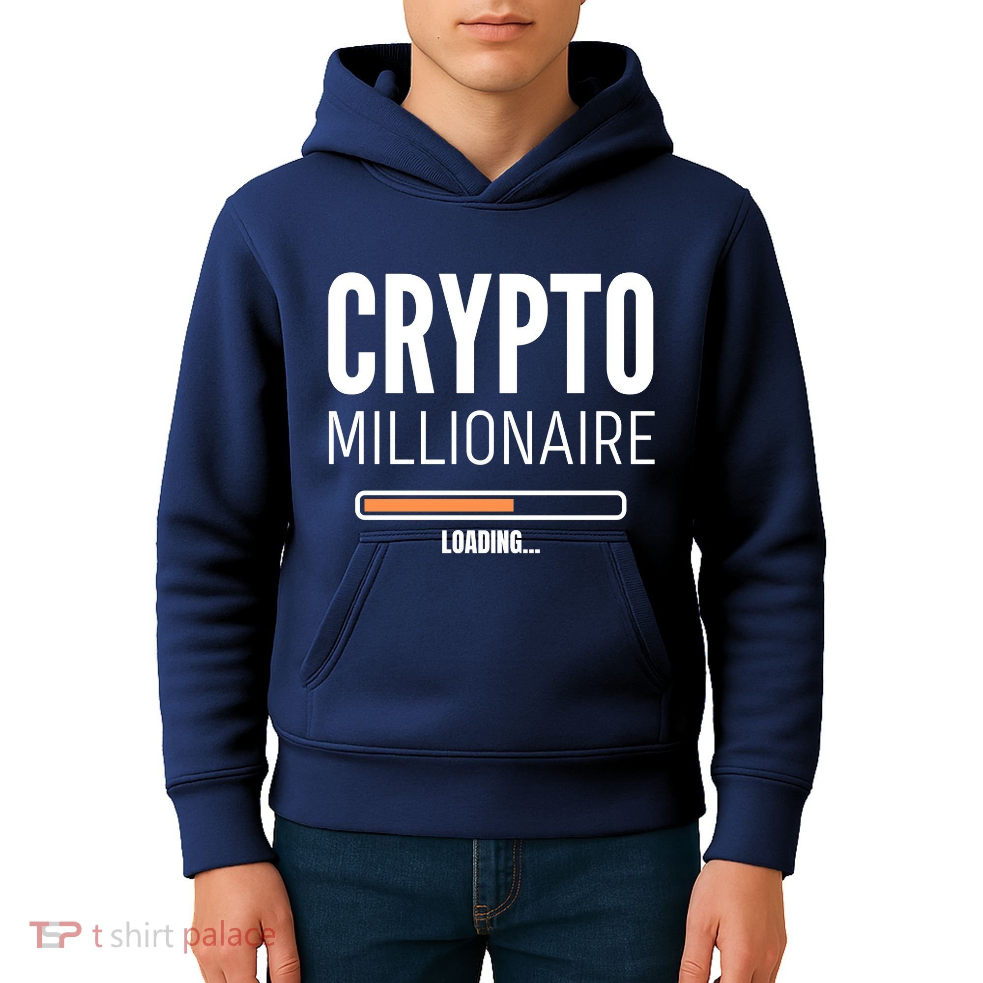 Crypto Millionaire Loading Funny Crypto Currency Kids Hoodie