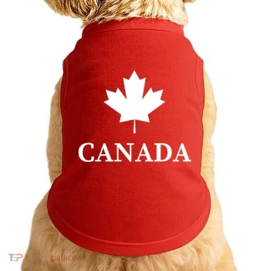 Canada Maple Leaf Canadian Flag Doggie Tank