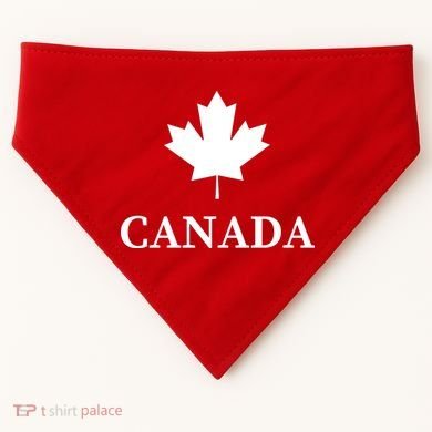 Canada Maple Leaf Canadian Flag USA-Made Doggie Bandana