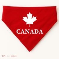 Canada Maple Leaf Canadian Flag USA-Made Doggie Bandana thumb 0