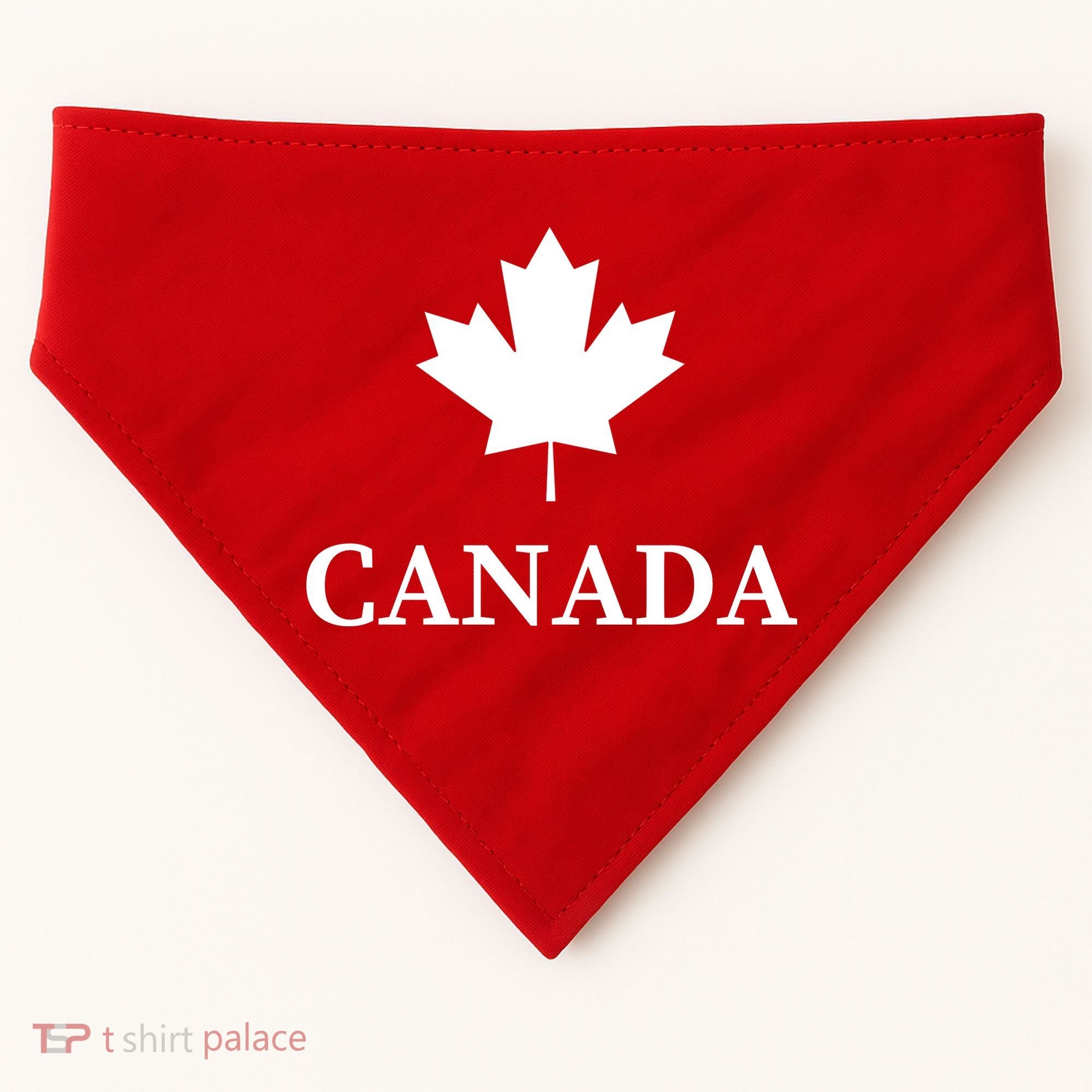 Canada Maple Leaf Canadian Flag USA-Made Doggie Bandana
