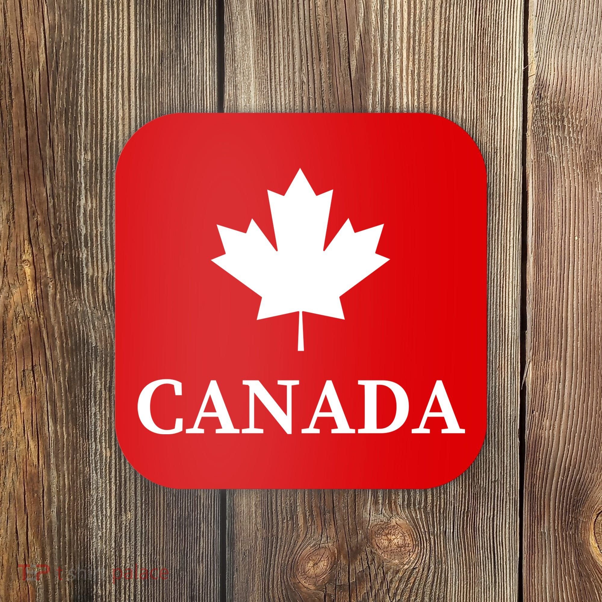 Canada Maple Leaf Canadian Flag Coaster