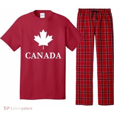 Canada Maple Leaf Canadian Flag Pajama Set