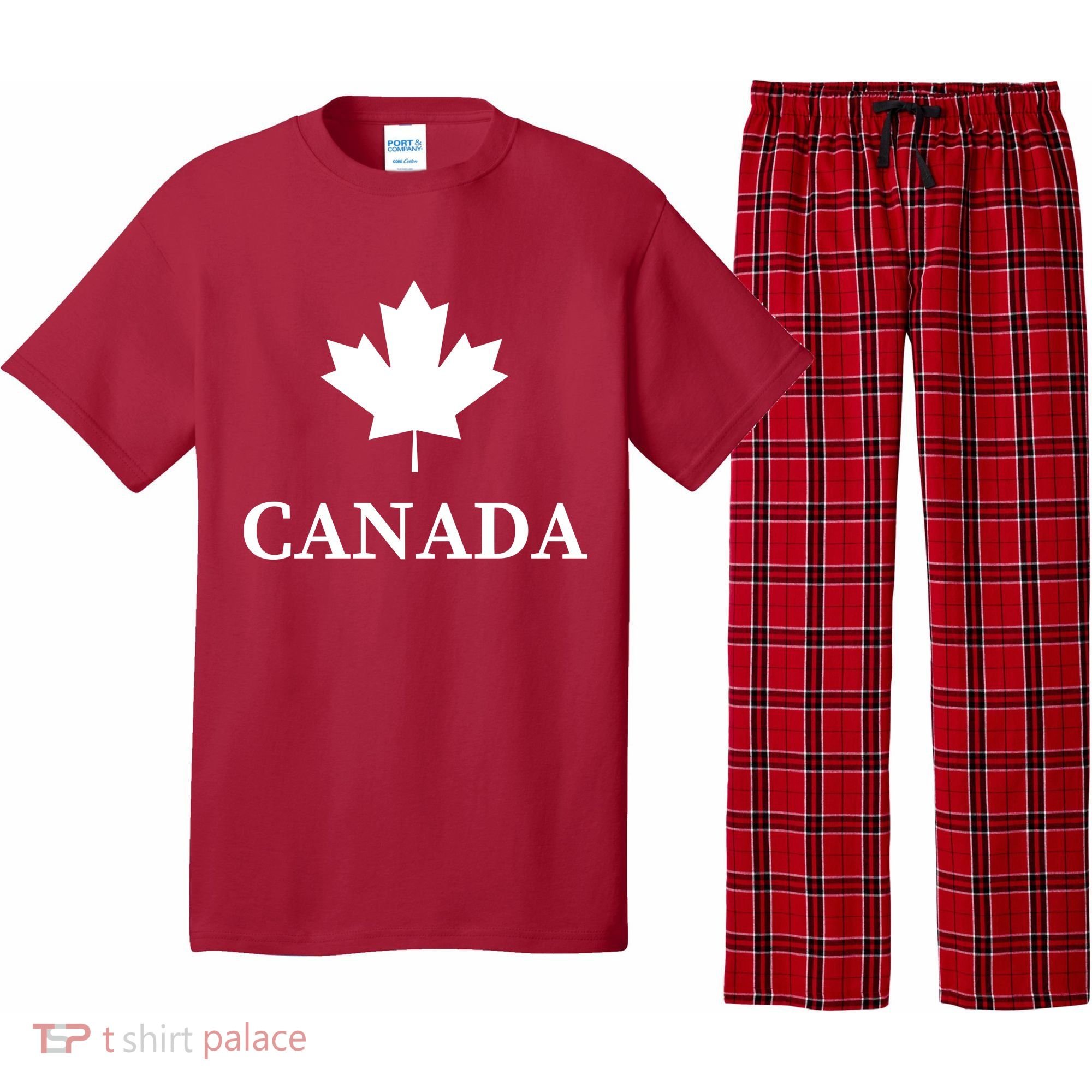 Canada Maple Leaf Canadian Flag Pajama Set