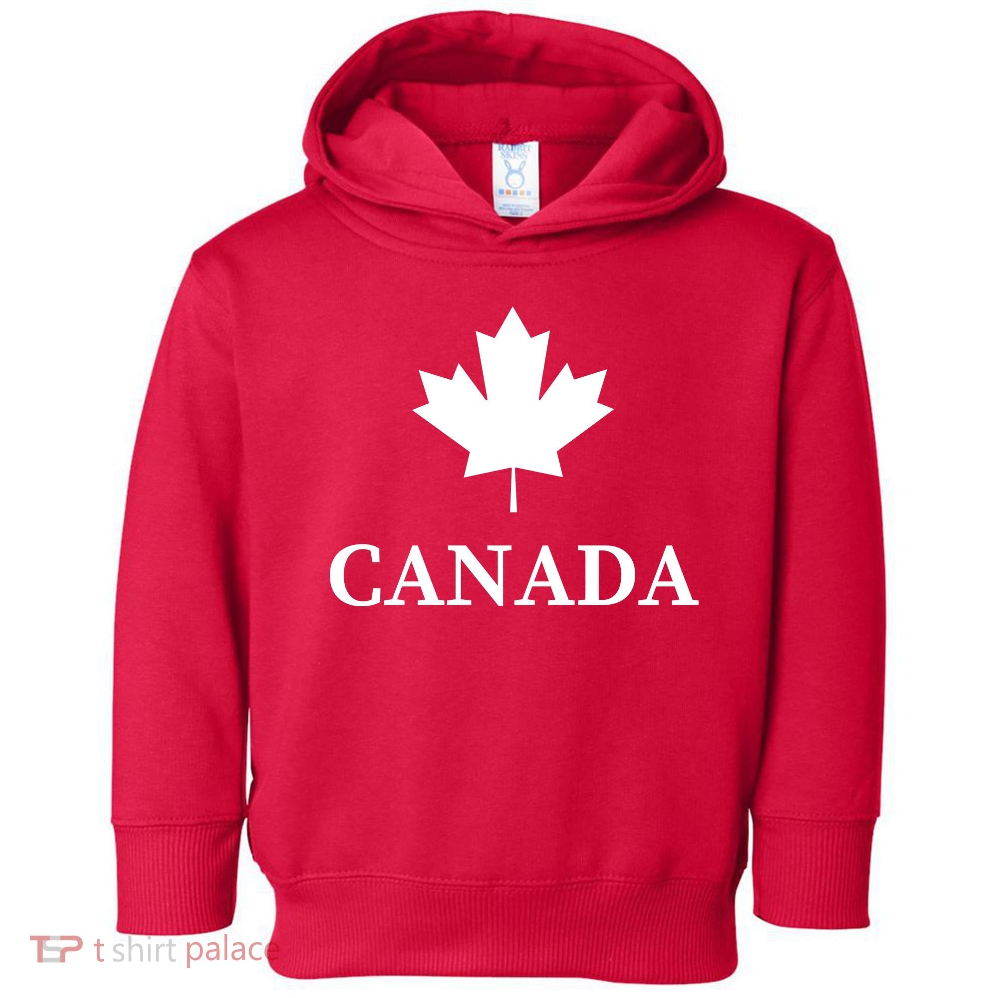 Canada Maple Leaf Canadian Flag Toddler Hoodie