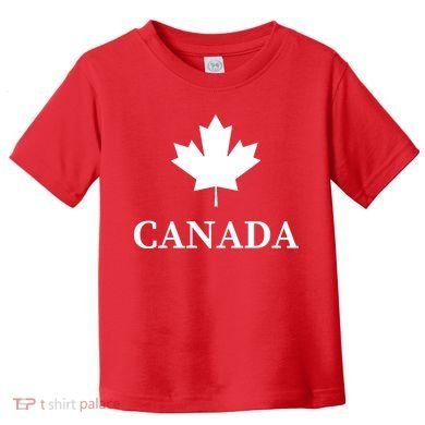 Canada Maple Leaf Canadian Flag Toddler T-Shirt
