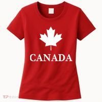 Canada Maple Leaf Canadian Flag Women's T-Shirt thumb 0